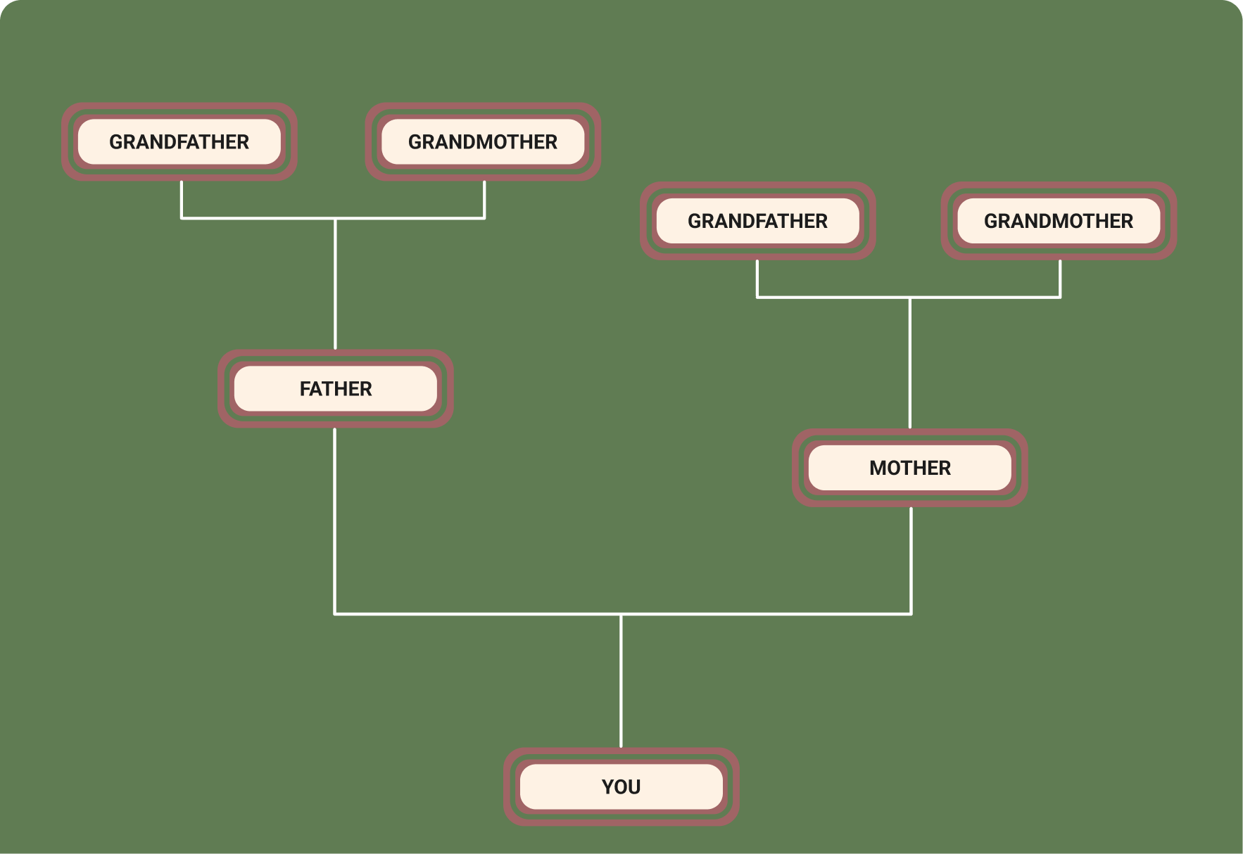 Genealogy tree in Italy